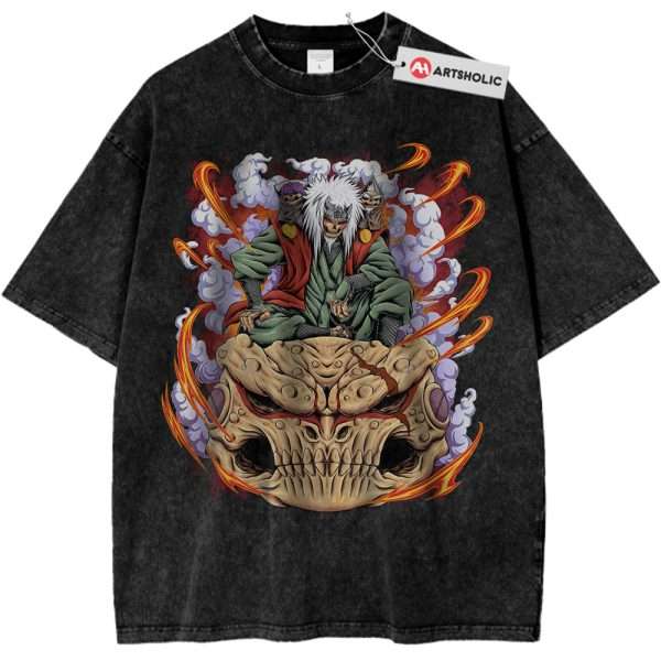 Skull Jiraiya Shirt, Naruto Shirt, Anime Shirt, Vintage T-Shirt