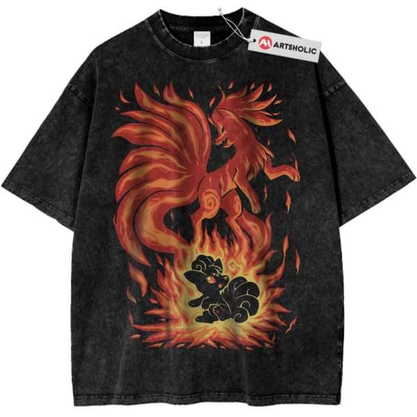 Ninetales Shirt, Vulpix Shirt, Pokemon Shirt, PKM Shirt, Anime Shirt, Vintage Tee