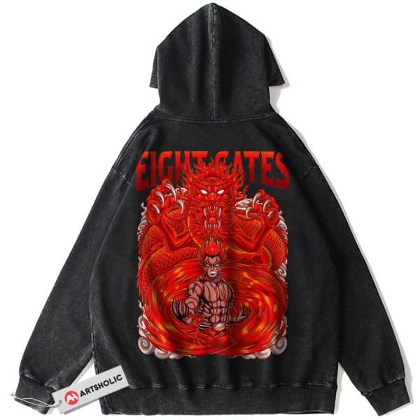Might Guy Hoodie, Naruto Hoodie, Anime Hoodie, Vintage Hoodie
