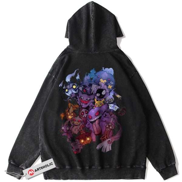 Halloween Pokemon Hoodie, PKM Hoodie, Anime Hoodie, Vintage Hoodie