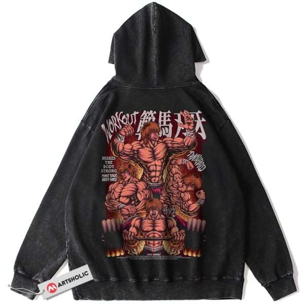Baki Hanma Hoodie, Anime Hoodie, Vintage Hoodie