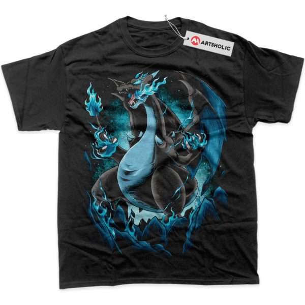 Mega Charizard X Shirt, Pokemon Shirt, PKM Shirt, Anime Shirt, Graphic T-Shirt