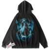 Mega Charizard X Hoodie, Pokemon Hoodie, PKM Hoodie, Anime Hoodie, Vintage Hoodie