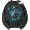 Mega Charizard X Sweatshirt, Pokemon Sweatshirt, PKM Sweatshirt, Anime Sweatshirt, Vintage Sweater