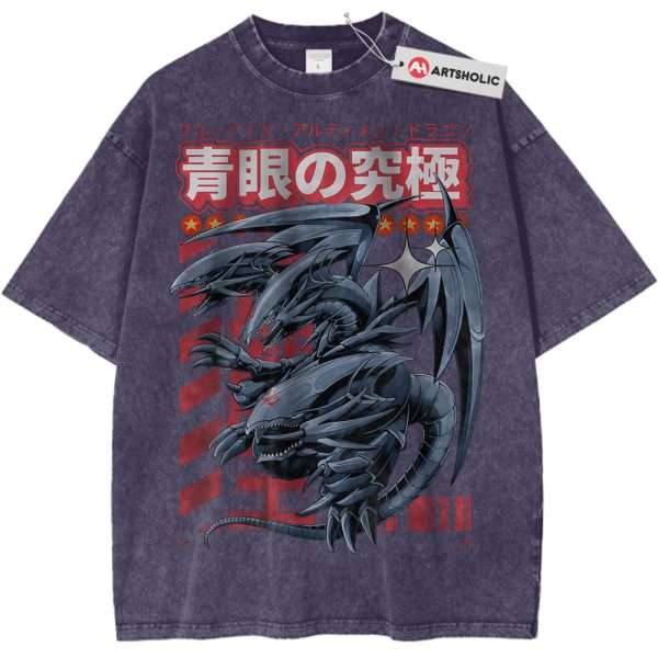 Blue Eyes Ultimate Dragon Shirt, Anime Shirt, Vintage Tee - Purple Haze, S