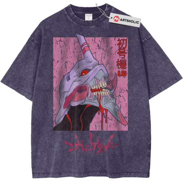 Neon Genesis Evangelion Shirt, Anime Shirt, Vintage T-Shirt - Purple Haze, L