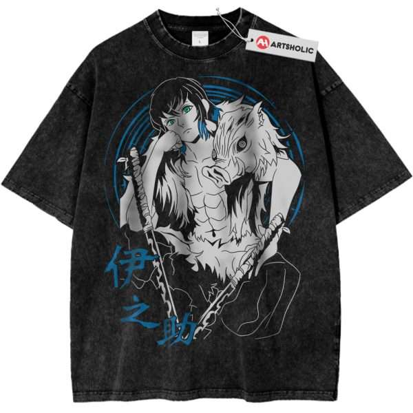 Inosuke Hashibira Shirt, Demon Slayer Shirt, Anime Shirt, Vintage Tee