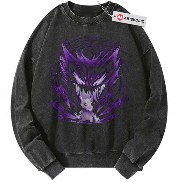 Cubone vs Haunter Sweatshirt, Pokemon Sweatshirt, PKM Sweatshirt, Anime Sweatshirt, Vintage Sweater