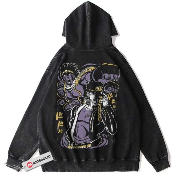 Jotaro Kujo Hoodie, JoJo's Bizarre Adventure Hoodie, Anime Hoodie, Vintage Hoodie