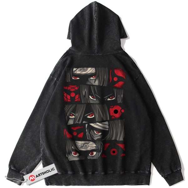 Sharingan Hoodie, Naruto Hoodie, Anime Hoodie, Vintage Hoodie