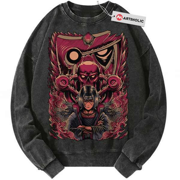 Itachi Uchiha Sweatshirt, Akatsuki Sweatshirt, Naruto Sweatshirt, Anime Sweatshirt, Vintage Sweatshirt