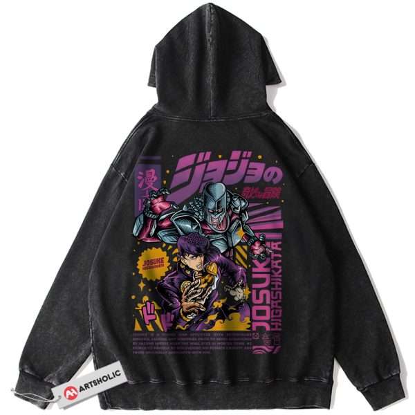 Josuke Higashikata Hoodie, JoJo's Bizarre Adventure Hoodie, Anime Hoodie, Vintage Hoodie