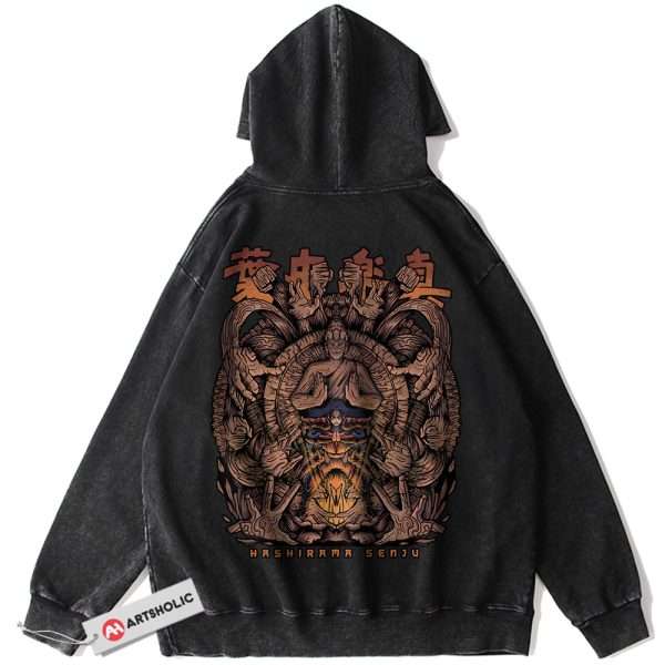 Hashirama Senju Hoodie, Naruto Hoodie, Anime Hoodie, Vintage Hoodie