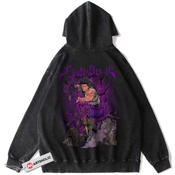 Yami Sukehiro Hoodie, Black Clover Hoodie, Anime Hoodie, Vintage Hoodie