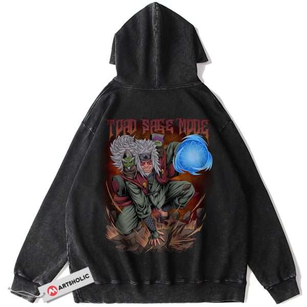 Jiraiya Hoodie, Naruto Hoodie, Anime Hoodie, Vintage Hoodie