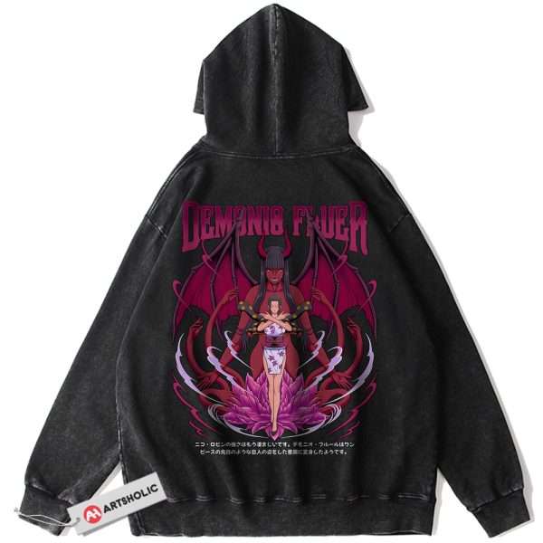Nico Robin Hoodie, One Piece Hoodie, Anime Hoodie, Vintage Hoodie
