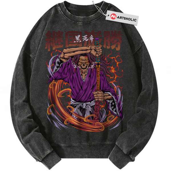 Kokushibo Sweatshirt, Demon Slayer Sweatshirt, Anime Sweatshirt, Vintage Sweater