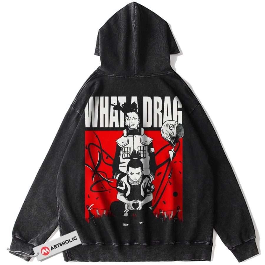 Shikamaru Nara Hoodie Naruto Hoodie Anime Hoodie Vintage Hoodie