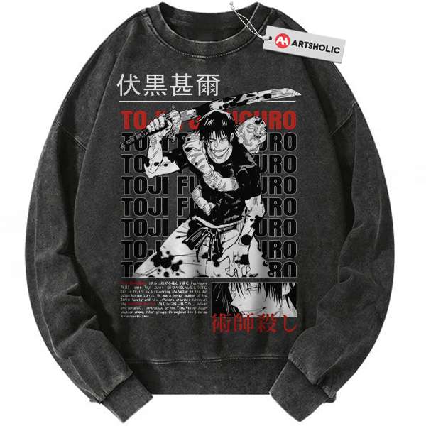 Toji Fushiguro Sweatshirt, Jujutsu Kaisen Sweatshirt, Anime Sweatshirt, Vintage Sweater
