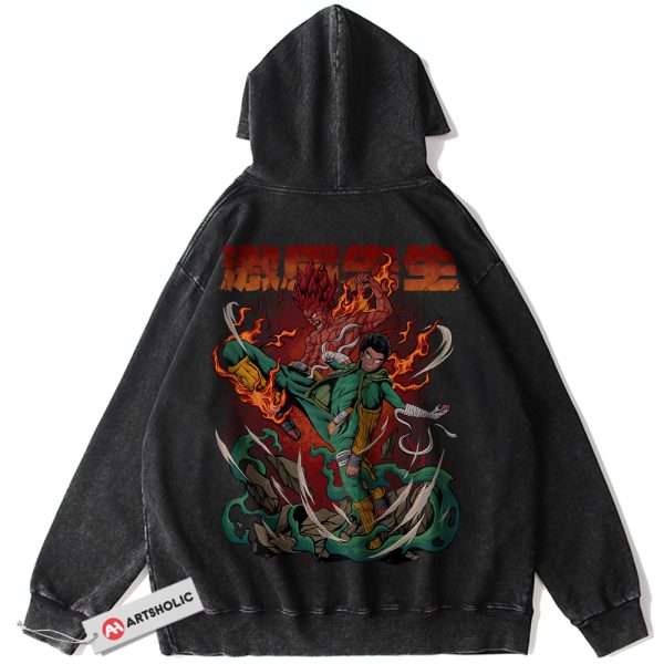 Rock Lee Hoodie, Might Guy Hoodie, Naruto Hoodie, Anime Hoodie, Vintage Hoodie