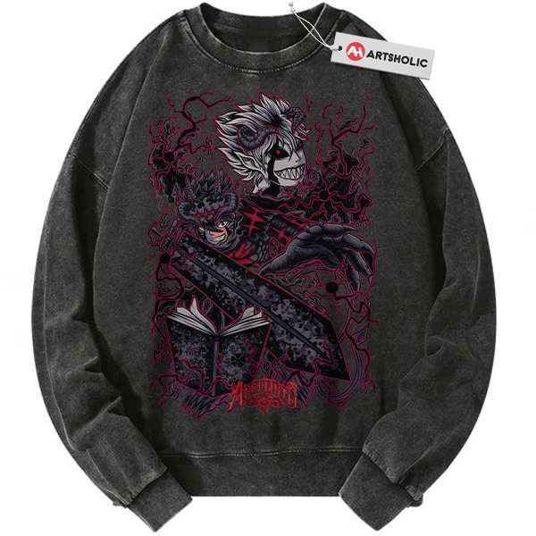 Asta Sweatshirt, Black Clover Sweatshirt, Anime Sweatshirt, Vintage Sweater