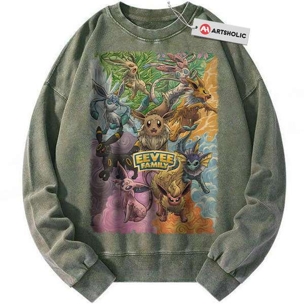 Eevee Sweatshirt, Pokemon Sweatshirt, Anime Sweatshirt, Vintage Sweater