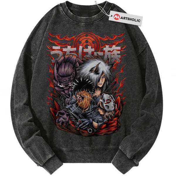 Madara Sweatshirt Obito Uchiha Sweatshirt Naruto Sweatshirt Anime Sweatshirt Vintage Sweater Artsholic Fan Art Merch