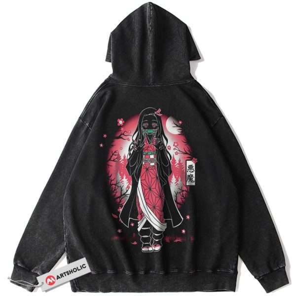 Nezuko Kamado Hoodie, Demon Slayer Hoodie, Anime Hoodie, Vintage Hoodie