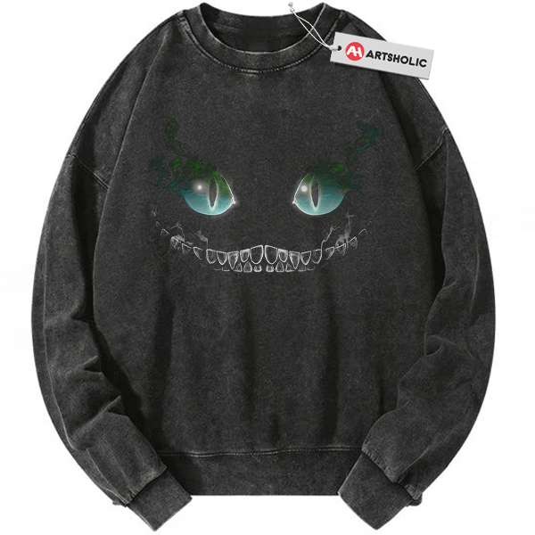 Cheshire Cat Sweatshirt, Alice's Adventures in Wonderland Sweatshirt, Animated Sweatshirt, Vintage Sweater