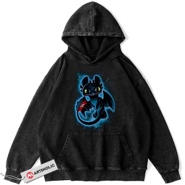 Toothless Hoodie, How to Train Your Dragon Hoodie, Animated Hoodie, Vintage Hoodie
