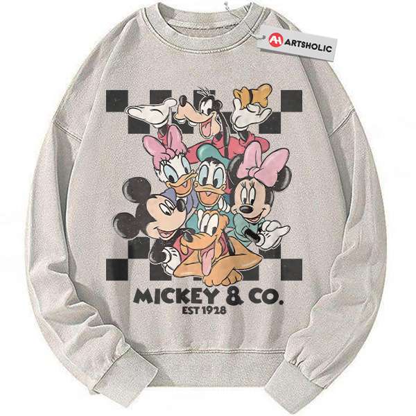 Mickey Mouse Sweatshirt, Donald Duck Sweatshirt, Pluto Sweatshirt, Disney Sweatshirt, Cartoon Sweatshirt, Vintage Sweatshirt