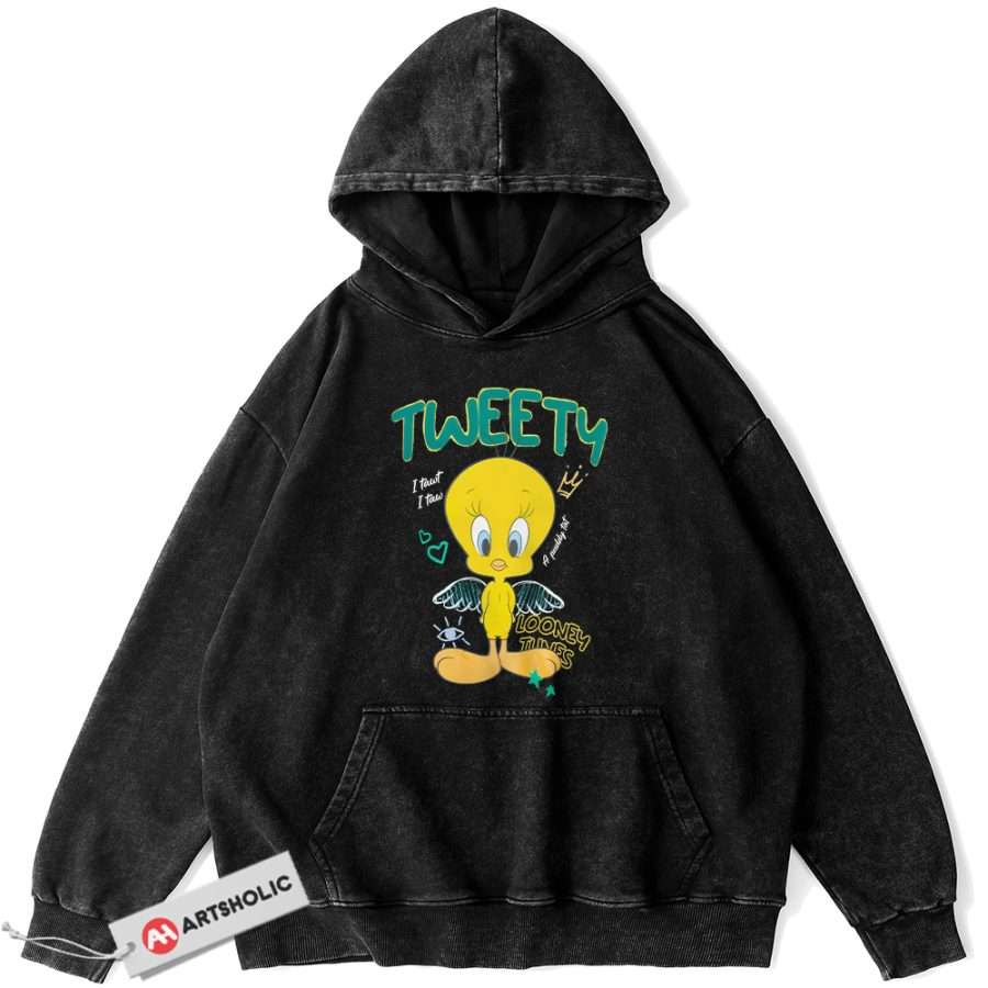 Tweety Hoodie Looney Tunes Hoodie Cartoon Hoodie Vintage Hoodie