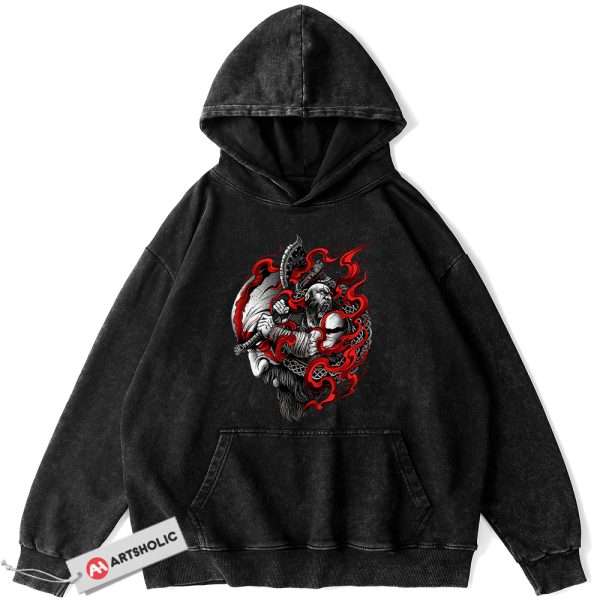 Kratos Hoodie, God of War Hoodie, Game Hoodie, Vintage Hoodie