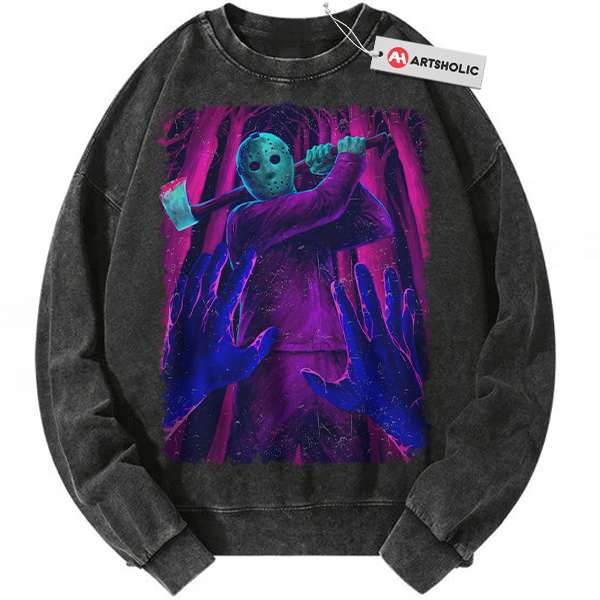 Jason Voorhees Sweatshirt, Friday the 13th Sweatshirt, Halloween Sweatshirt, Horror Sweatshirt, Vintage Sweater