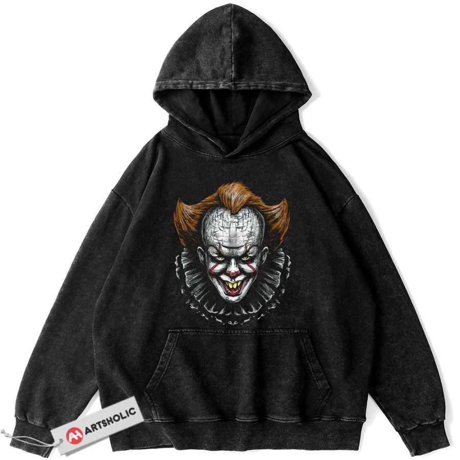 Pennywise Hoodie IT Hoodie Halloween Hoodie Horror Hoodie Vintage Hoodie