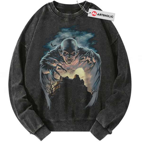 Count Orlok Sweatshirt, Nosferatu Sweatshirt, Halloween Sweatshirt, Horror Sweatshirt, Vintage Sweater