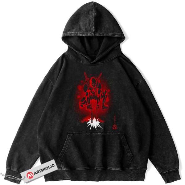 Deadpool Hoodie, Marvel Comics Hoodie, Vintage Hoodie