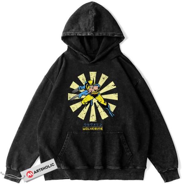 Wolverine Hoodie, X-Men Hoodie, Marvel Comics Hoodie, Vintage Hoodie