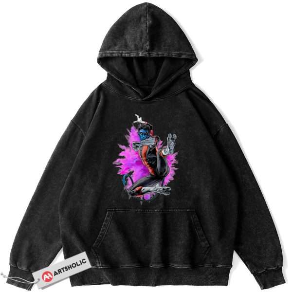 Nightcrawler Hoodie, X-Men Hoodie, Marvel Comics Hoodie, Vintage Hoodie