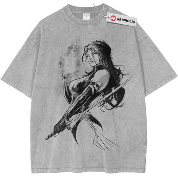 Psylocke Shirt, X-Men Shirt, Marvel Comics Shirt, Vintage T-Shirt - Light Gray, XL