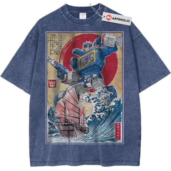 Soundwave Shirt, Transformers Shirt, Movie Shirt, Vintage T-Shirt - Dark Blue, M