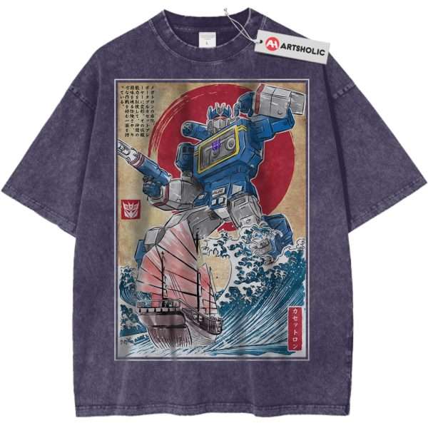 Soundwave Shirt, Transformers Shirt, Movie Shirt, Vintage T-Shirt - Purple Haze, XL