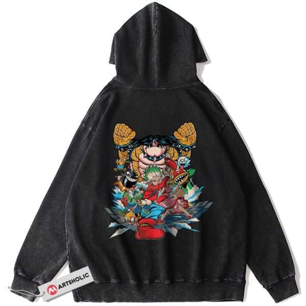 Dr Stone Hoodie, Mario Hoodie, Anime Hoodie, Vintage Hoodie