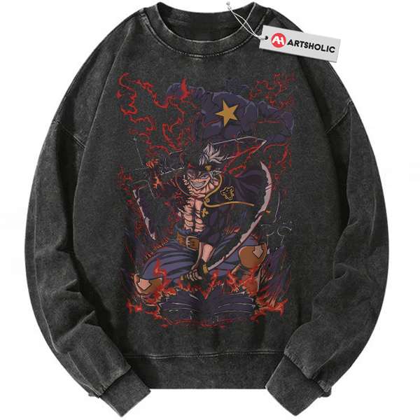 Asta Sweatshirt, Black Clover Sweatshirt, Anime Sweatshirt, Vintage Sweatshirt