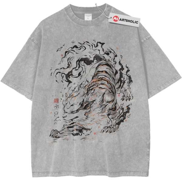 Arcanine Shirt, Pokemon Shirt, PKM Shirt, Anime Shirt, Vintage Tee - Light Gray, L