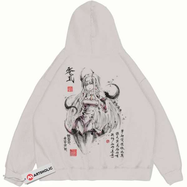 Zero Two Hoodie, Darling in the Franxx Hoodie, Anime Hoodie, Vintage Hoodie