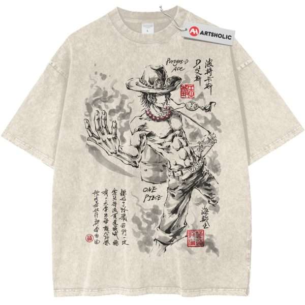 Portgas D Ace Shirt, One Piece Shirt, Anime Shirt, Vintage T-Shirt