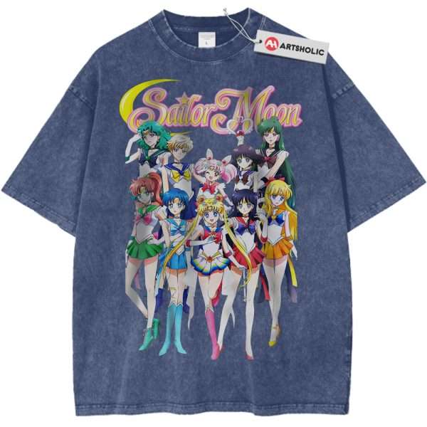 Sailor Moon Shirt, Anime Shirt, Vintage T-Shirt - Dark Blue, M