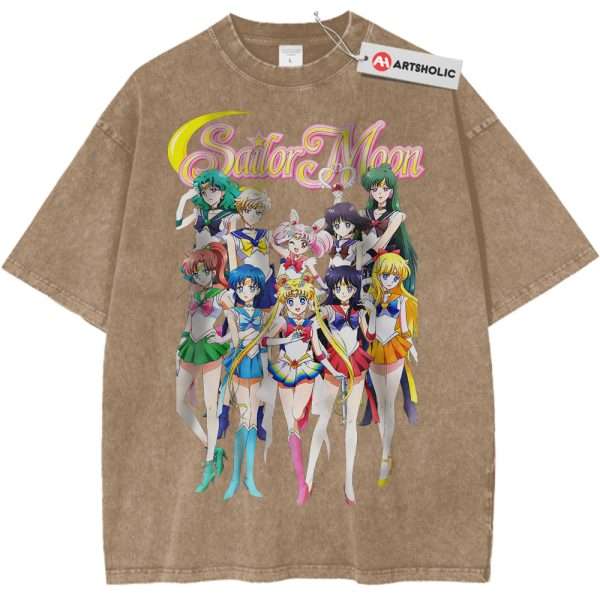 Sailor Moon Shirt, Anime Shirt, Vintage T-Shirt - Light Brown, L