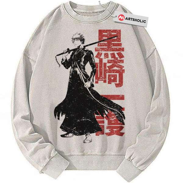 Ichigo Kurosaki Sweatshirt, Bleach Sweatshirt, Anime Sweatshirt, Vintage Sweater